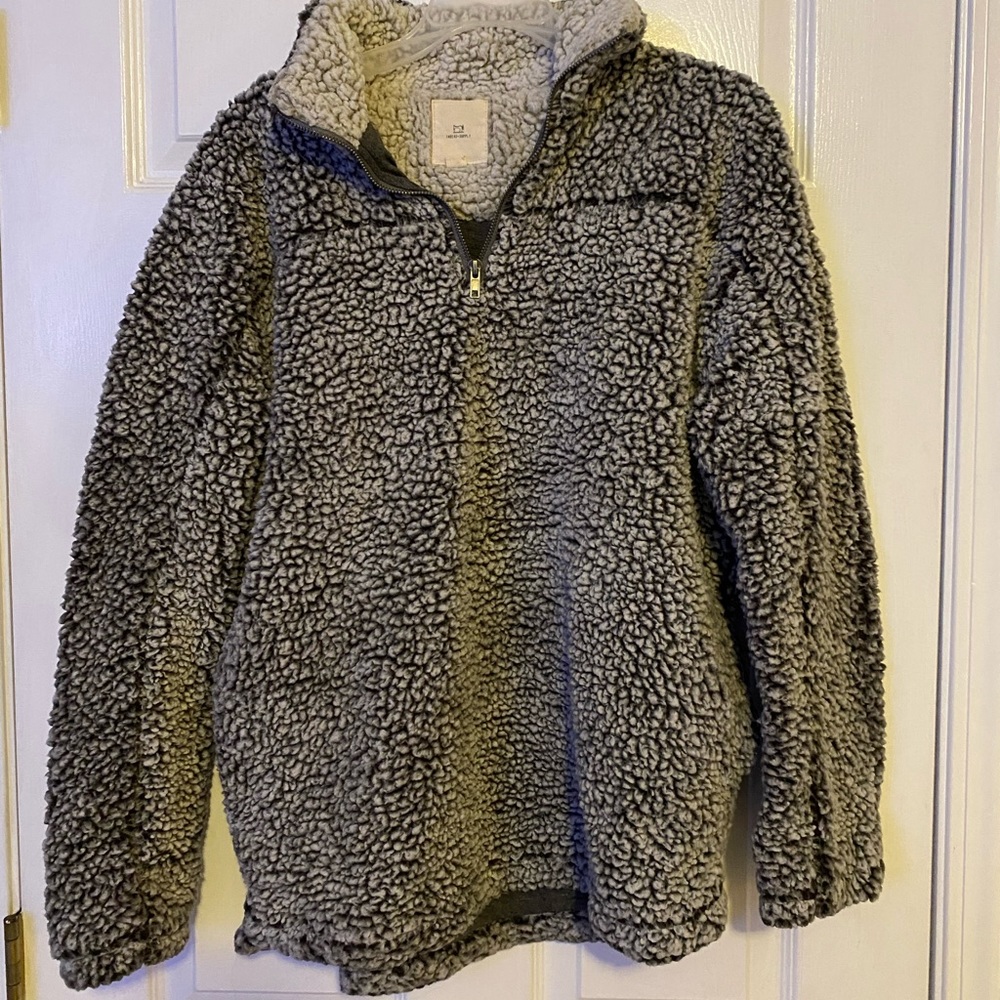 Grey Fleece Quarter-Zip